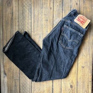 Levi's 501 Men's Black Straight Leg Jeans